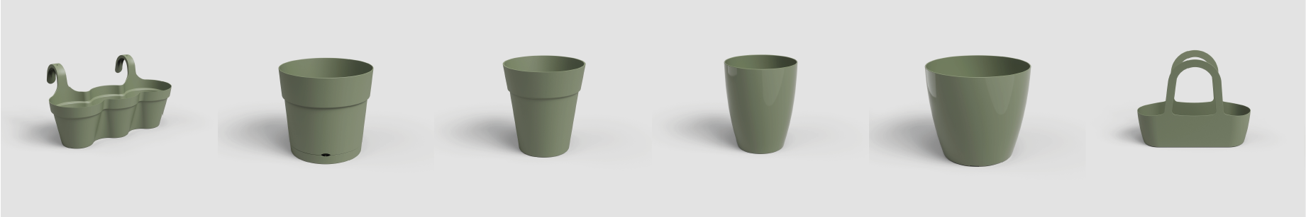 Green Plastic Pots Artevasi