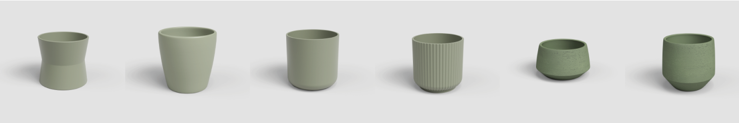 Green Ceramic Pots Artevasi